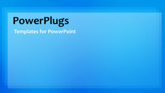 PowerPoint Template - blue background